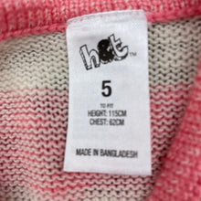 Load image into Gallery viewer, Girls H&amp;T, lightwieght knit sweater / jumper, GUC, size 5,  