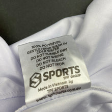 Load image into Gallery viewer, Girls Netball Australia, lightweight sports top, small mark neck, FUC, size 8,  