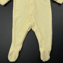 Load image into Gallery viewer, unisex Target, yellow terry coverall / romper, EUC, size 0000,  