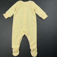 Load image into Gallery viewer, unisex Target, yellow terry coverall / romper, EUC, size 0000,  