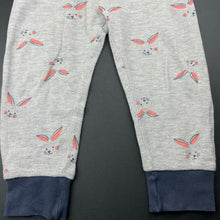 Load image into Gallery viewer, unisex Target, waffle pyjama pants / bottoms, rabbits, GUC, size 2,  