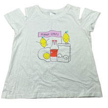 Load image into Gallery viewer, Girls CANDY, cotton open-shoulder t-shirt / top, EUC, size 10,  