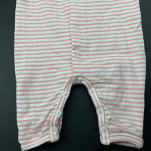 Load image into Gallery viewer, Girls Baby Berry, pink &amp; white stripe romper, GUC, size 0000,  