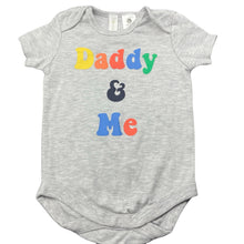 Load image into Gallery viewer, unisex Dymples, grey marle bodsyuit / romper, dad, EUC, size 0,  