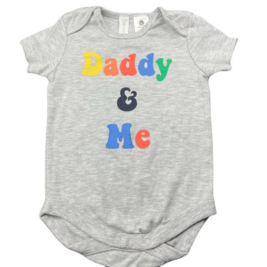 unisex Dymples, grey marle bodsyuit / romper, dad, EUC, size 0,  
