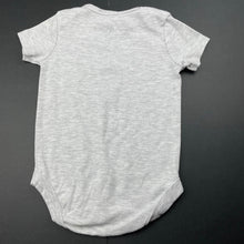 Load image into Gallery viewer, unisex Dymples, grey marle bodsyuit / romper, dad, EUC, size 0,  