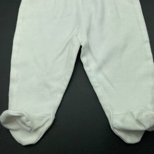 unisex Target, soft cotton footed leggings / bottoms, EUC, size 0000,  