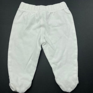 unisex Target, soft cotton footed leggings / bottoms, EUC, size 0000,  