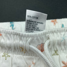Load image into Gallery viewer, Girls Anko, cotton shorts, elasticated, seashells, FUC, size 6,  