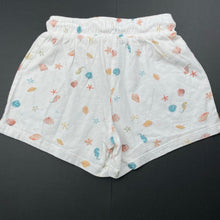 Load image into Gallery viewer, Girls Anko, cotton shorts, elasticated, seashells, FUC, size 6,  
