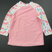 Load image into Gallery viewer, Girls Movie World, Wonder Woman long sleeve rashie / swim top, EUC, size 0,  