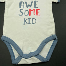 Load image into Gallery viewer, Boys Kids &amp; Co, soft cotton bodysuit / romper, FUC, size 000,  