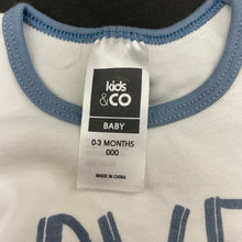 Load image into Gallery viewer, Boys Kids &amp; Co, soft cotton bodysuit / romper, FUC, size 000,  