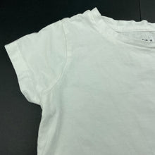 Load image into Gallery viewer, Girls Anko, white cotton t-shirt / top, GUC, size 6,  