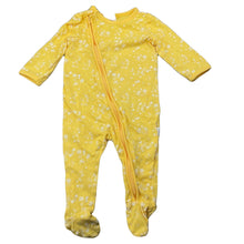 Load image into Gallery viewer, Girls Sprout, stretchy floral zip coverall / romper, GUC, size 000,  