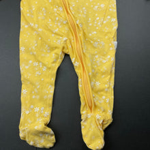 Load image into Gallery viewer, Girls Sprout, stretchy floral zip coverall / romper, GUC, size 000,  