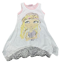 Load image into Gallery viewer, Girls Funky Babe, lace trim cotton summer top, FUC, size 4,  