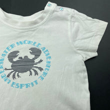 Load image into Gallery viewer, Boys Esprit, cotton t-shirt / top, crab, FUC, size 12 months,  
