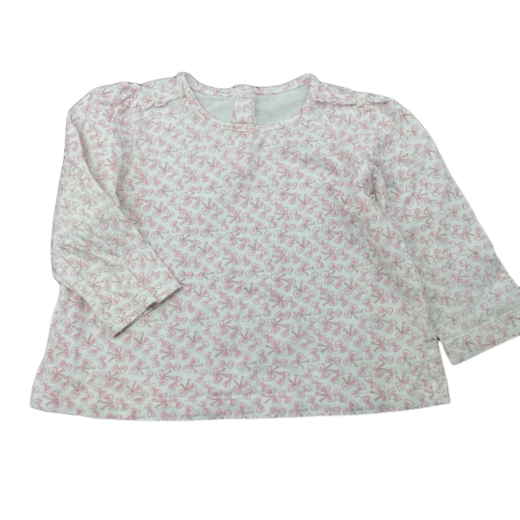 Girls Matalan, floral cotton long sleeve top, GUC, size 1,  