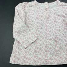 Load image into Gallery viewer, Girls Matalan, floral cotton long sleeve top, GUC, size 1,  