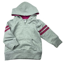 Load image into Gallery viewer, Girls Charlie &amp; Me, grey &amp; pink hoodie sweater, FUC, size 0,  