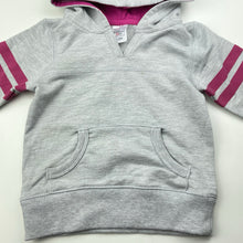 Load image into Gallery viewer, Girls Charlie &amp; Me, grey &amp; pink hoodie sweater, FUC, size 0,  