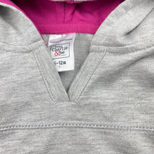 Load image into Gallery viewer, Girls Charlie &amp; Me, grey &amp; pink hoodie sweater, FUC, size 0,  