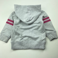 Load image into Gallery viewer, Girls Charlie &amp; Me, grey &amp; pink hoodie sweater, FUC, size 0,  