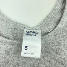 Load image into Gallery viewer, Girls Anko, stretchy knit long sleeve dress, small marks back, FUC, size 5, L: 58cm