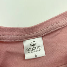 Load image into Gallery viewer, Girls Lily &amp; Dan, organic cotton long sleeve top, elephant, FUC, size 6,  