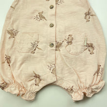 Load image into Gallery viewer, Girls Anko, pink cotton romper, birds, EUC, size 0000,  