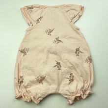 Load image into Gallery viewer, Girls Anko, pink cotton romper, birds, EUC, size 0000,  