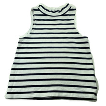 Load image into Gallery viewer, Girls Witchery, navy stripe stretchy sleeveless top, FUC, size 4,  
