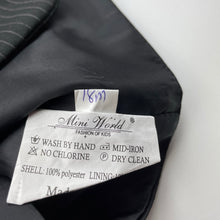 Load image into Gallery viewer, Boys Mini World, black pin stripe formal waistcoat / vest, GUC, size 1-2,  
