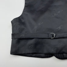 Load image into Gallery viewer, Boys Mini World, black pin stripe formal waistcoat / vest, GUC, size 1-2,  