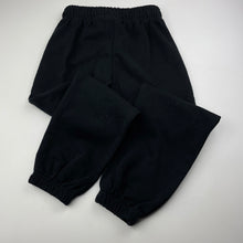 Load image into Gallery viewer, Girls Mango, black fleece lined track pants, elasticated, Inside leg: 48.5cm, EUC, size 8,  