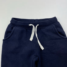 Load image into Gallery viewer, unisex Target, navy fleece lined track pants, elasticated, Inside leg: 35cm, GUC, size 3,  