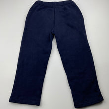 Load image into Gallery viewer, unisex Target, navy fleece lined track pants, elasticated, Inside leg: 35cm, GUC, size 3,  