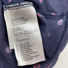 Load image into Gallery viewer, Girls H&amp;M, navy organic cotton casual dress, FUC, size 2, L: 48cm
