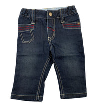 Load image into Gallery viewer, Osh Kosh dark denim jeans, elasticated, size 00, Pre-loved