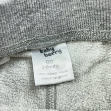 Load image into Gallery viewer, unisex Baby Berry, grey fleece lined pants / bottoms, GUC, size 00,  