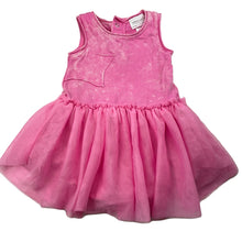 Load image into Gallery viewer, Girls KIDDING AROUND, pink tulle tutu party dress, GUC, size 0, L: 42cm