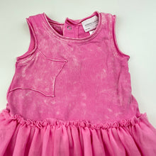 Load image into Gallery viewer, Girls KIDDING AROUND, pink tulle tutu party dress, GUC, size 0, L: 42cm