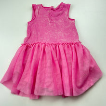 Load image into Gallery viewer, Girls KIDDING AROUND, pink tulle tutu party dress, GUC, size 0, L: 42cm