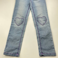 Load image into Gallery viewer, Girls Breakers, lightweight stretch denim pants, elasticated, Inside leg: 51cm, FUC, size 5,  