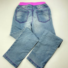 Load image into Gallery viewer, Girls Breakers, lightweight stretch denim pants, elasticated, Inside leg: 51cm, FUC, size 5,  