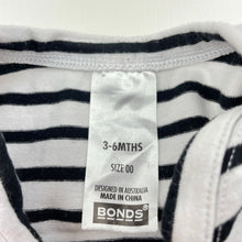 Load image into Gallery viewer, unisex Bonds, striped stretchy long sleeve top, GUC, size 00,  