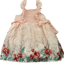 Load image into Gallery viewer, Girls Anko, lined floral cotton summer dress + nappy cover, NEVER WORN, EUC, size 1, L: 44cm