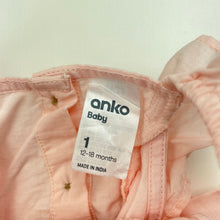 Load image into Gallery viewer, Girls Anko, lined floral cotton summer dress + nappy cover, NEVER WORN, EUC, size 1, L: 44cm