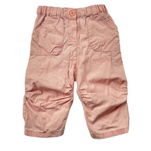 Load image into Gallery viewer, Girls Petit Bateau, pink lightweight cotton pants / bottoms, elasticated, FUC, size 00,  